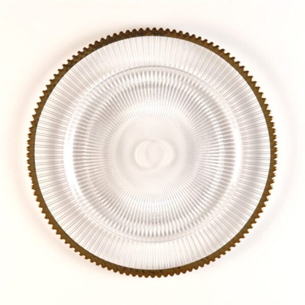 Wholesale glass charger plate PZ-023 product photo